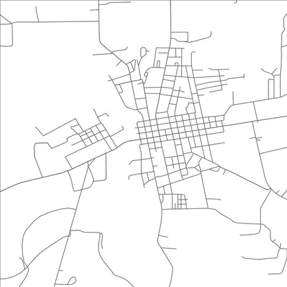 ROAD MAP OF HALLETTSVILLE, TEXAS BY MAPBAKES