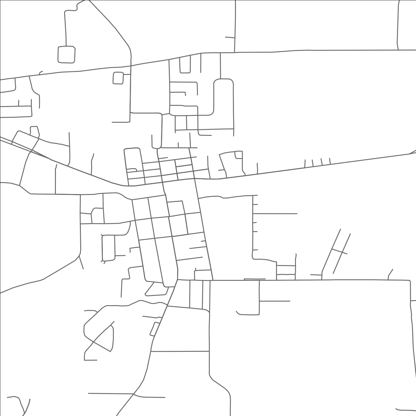 ROAD MAP OF HALLSVILLE, TEXAS BY MAPBAKES