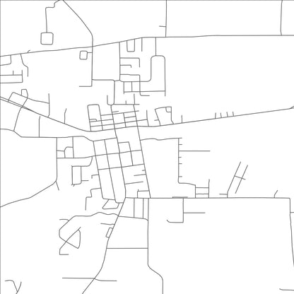 ROAD MAP OF HALLSVILLE, TEXAS BY MAPBAKES