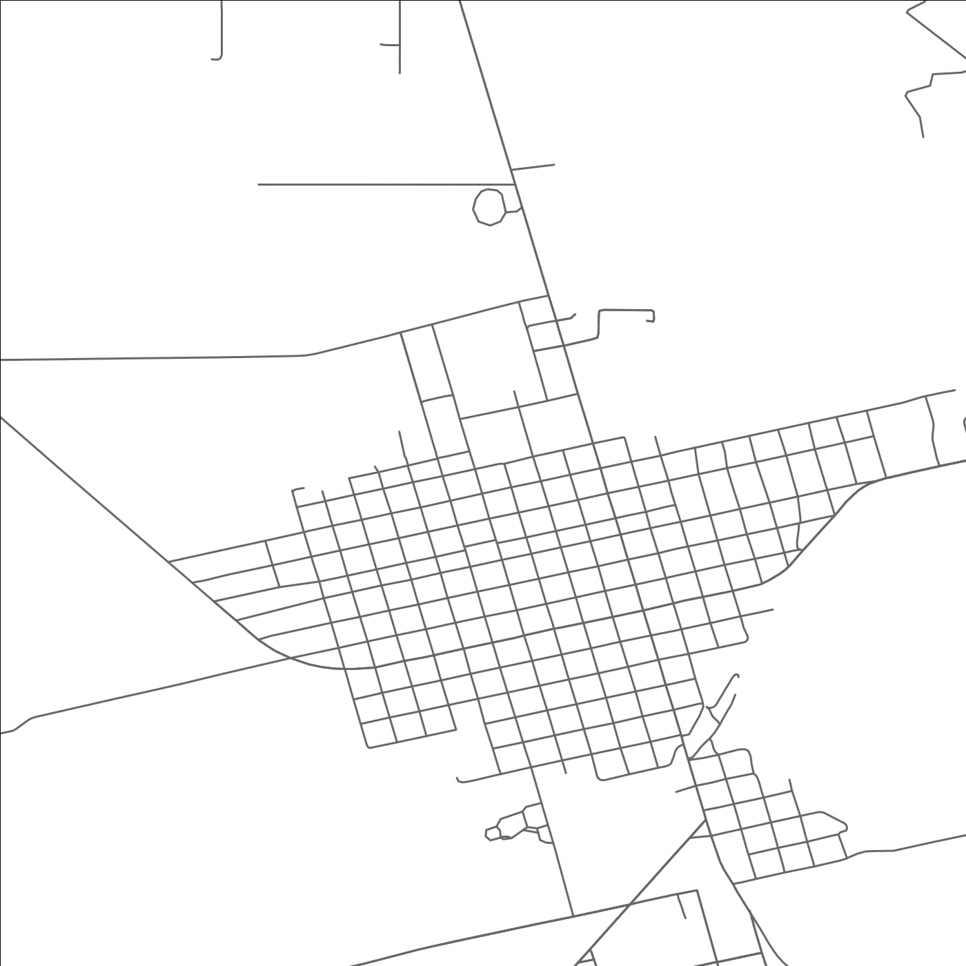 ROAD MAP OF HAMLIN, TEXAS BY MAPBAKES