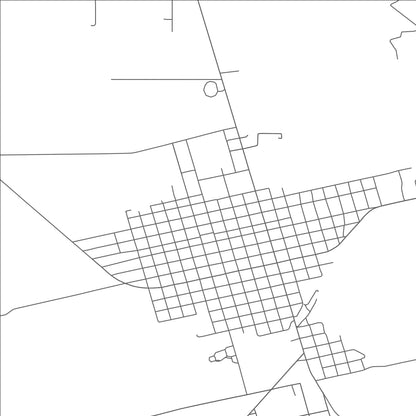 ROAD MAP OF HAMLIN, TEXAS BY MAPBAKES