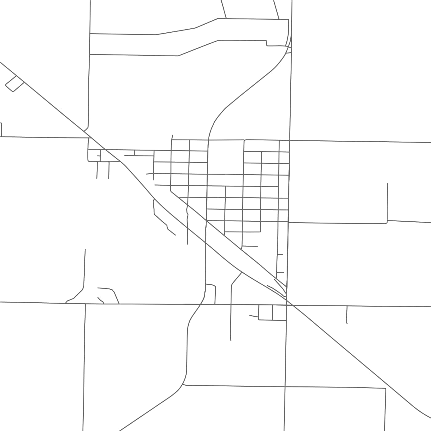 ROAD MAP OF HART, TEXAS BY MAPBAKES