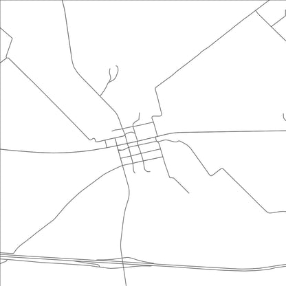 ROAD MAP OF HARWOOD, TEXAS BY MAPBAKES