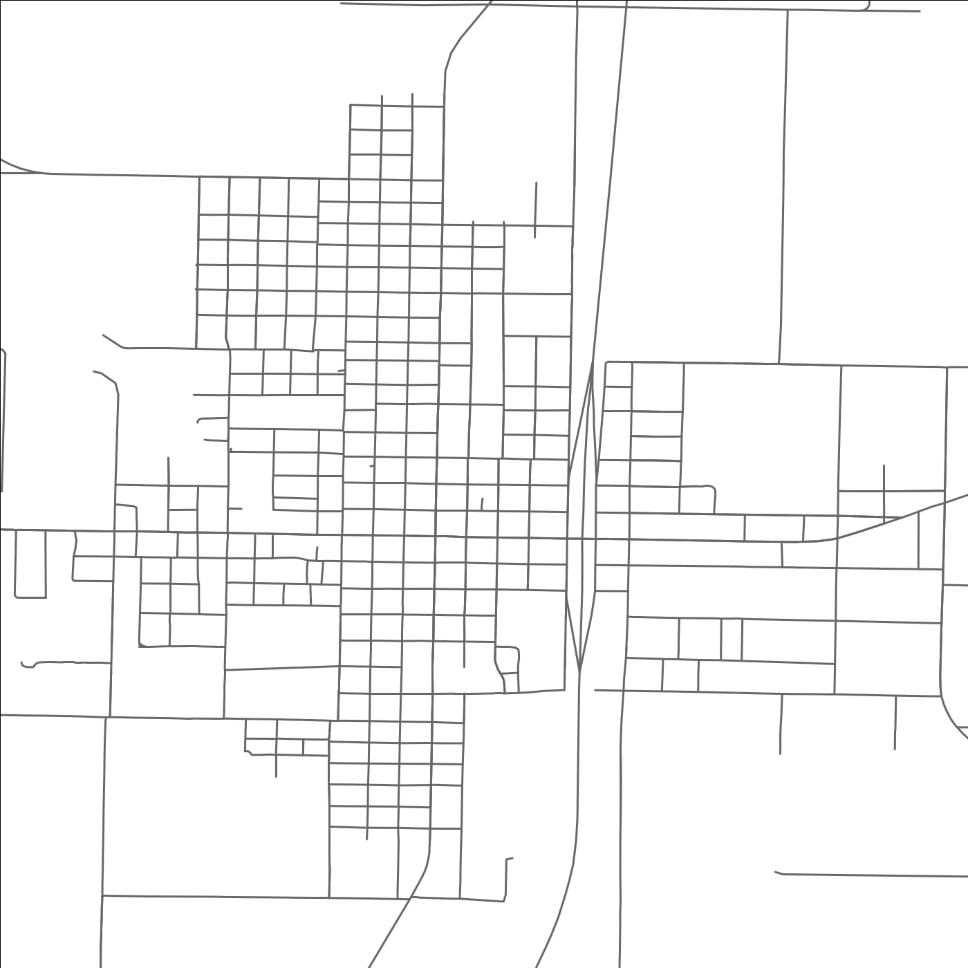 ROAD MAP OF HASKELL, TEXAS BY MAPBAKES