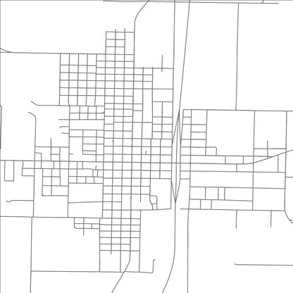 ROAD MAP OF HASKELL, TEXAS BY MAPBAKES