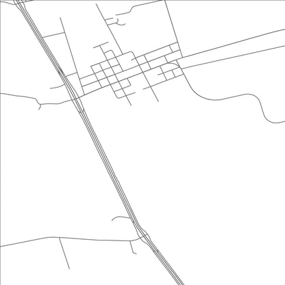 ROAD MAP OF HAWLEY, TEXAS BY MAPBAKES