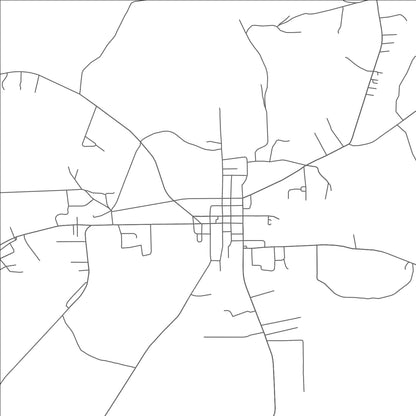 ROAD MAP OF HEMPHILL, TEXAS BY MAPBAKES