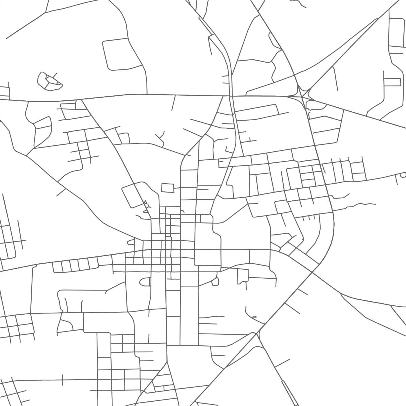 ROAD MAP OF HENDERSON, TEXAS BY MAPBAKES