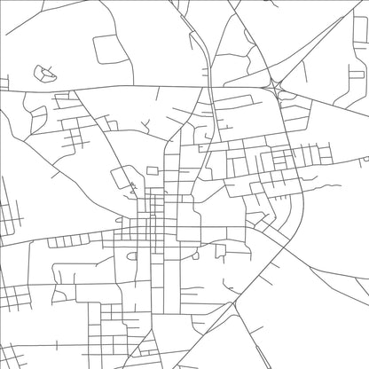 ROAD MAP OF HENDERSON, TEXAS BY MAPBAKES