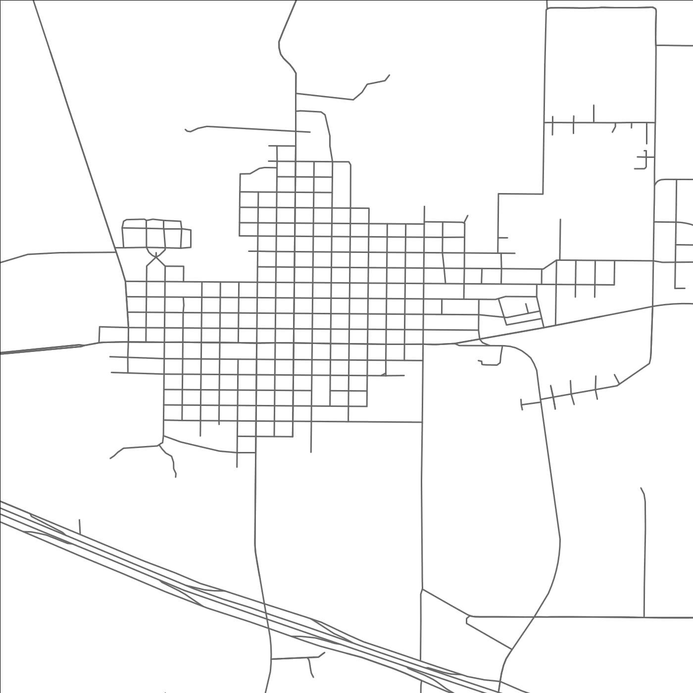 ROAD MAP OF HENRIETTA, TEXAS BY MAPBAKES