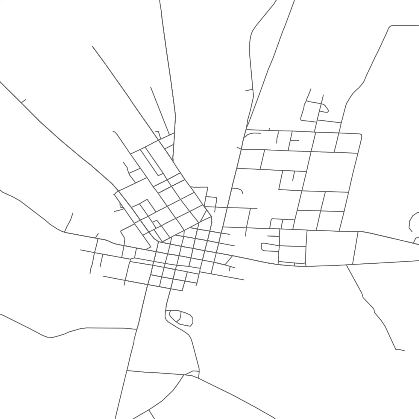 ROAD MAP OF HICO, TEXAS BY MAPBAKES