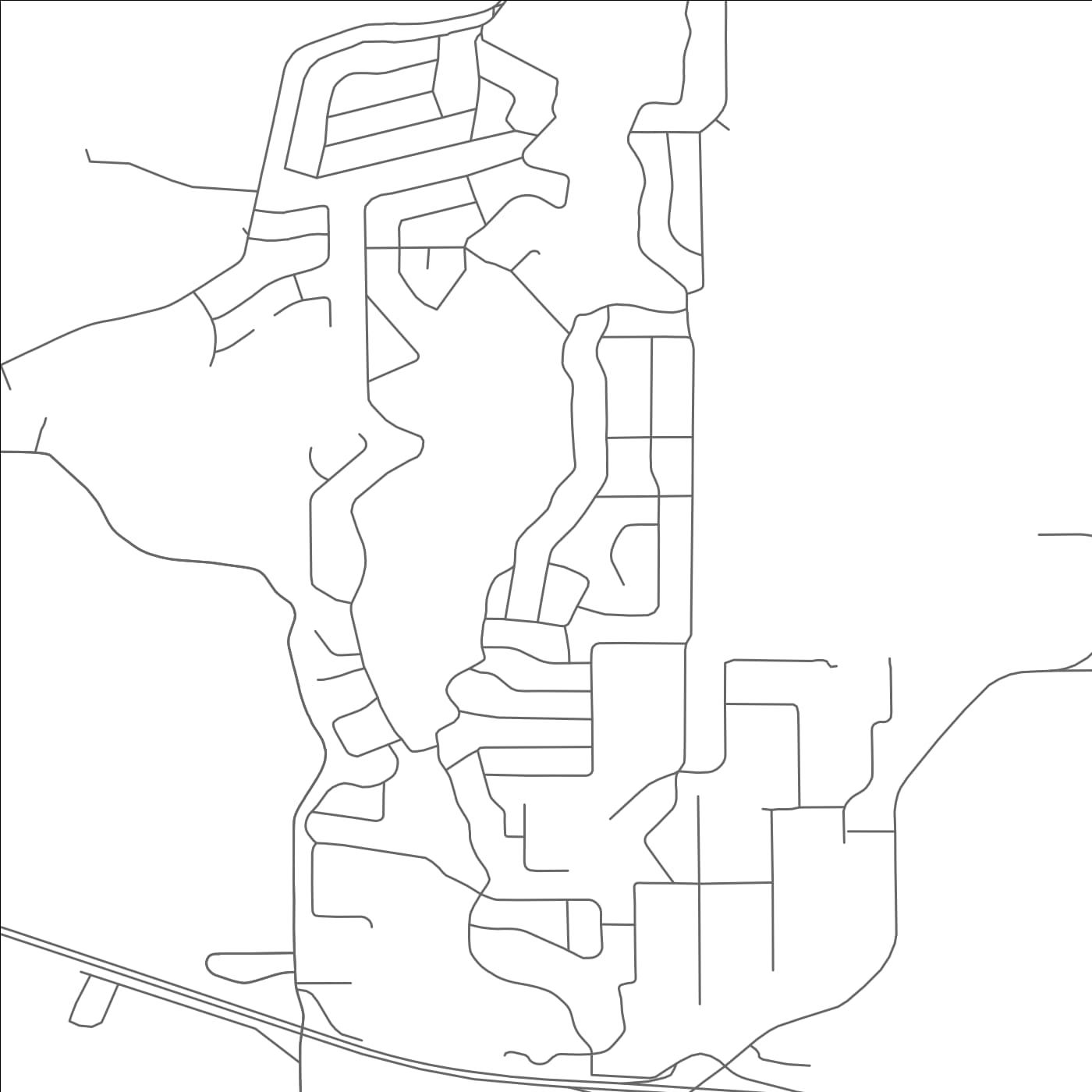 ROAD MAP OF HIDEAWAY, TEXAS BY MAPBAKES