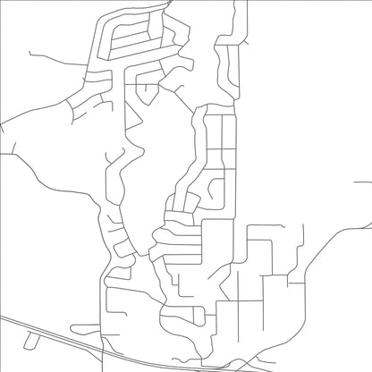 ROAD MAP OF HIDEAWAY, TEXAS BY MAPBAKES