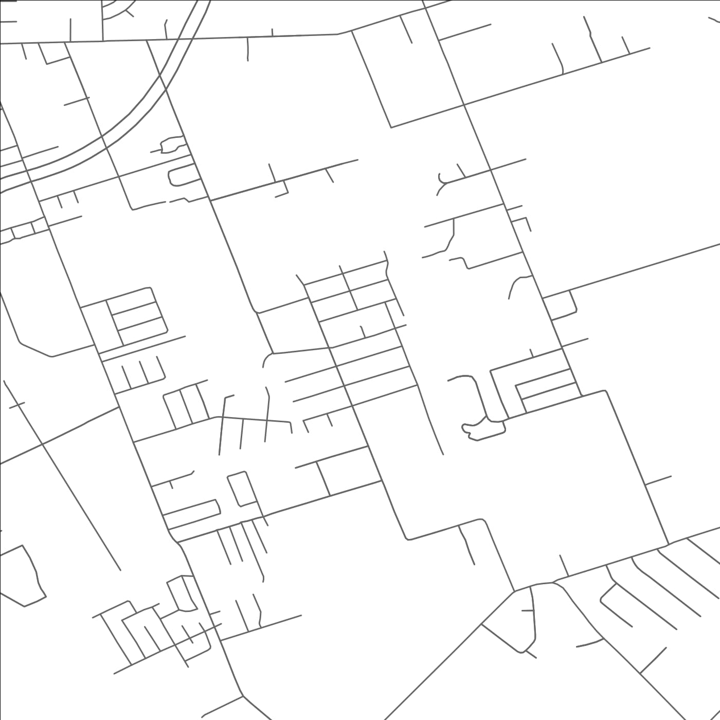 ROAD MAP OF HILLCREST, TEXAS BY MAPBAKES