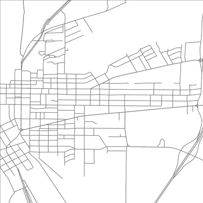 ROAD MAP OF HILLSBORO, TEXAS BY MAPBAKES