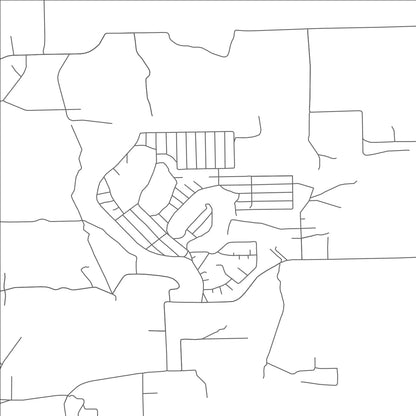 ROAD MAP OF HOLIDAY LAKES, TEXAS BY MAPBAKES