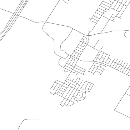 ROAD MAP OF HORNSBY BEND, TEXAS BY MAPBAKES