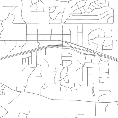 ROAD MAP OF HUDSON OAKS, TEXAS BY MAPBAKES