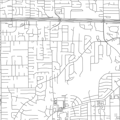 ROAD MAP OF HUNTERS CREEK VILLAGE, TEXAS BY MAPBAKES