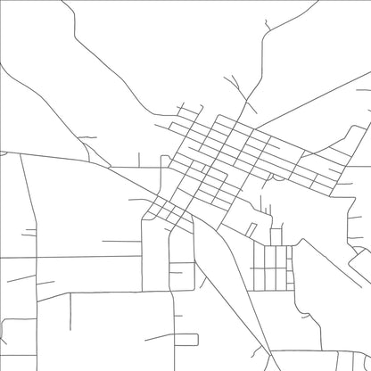 ROAD MAP OF HUNTINGTON, TEXAS BY MAPBAKES