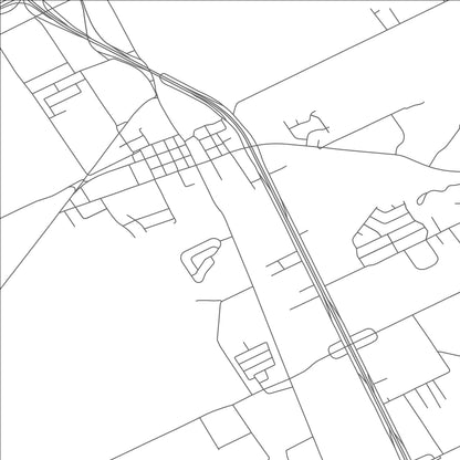 ROAD MAP OF HUTCHINS, TEXAS BY MAPBAKES