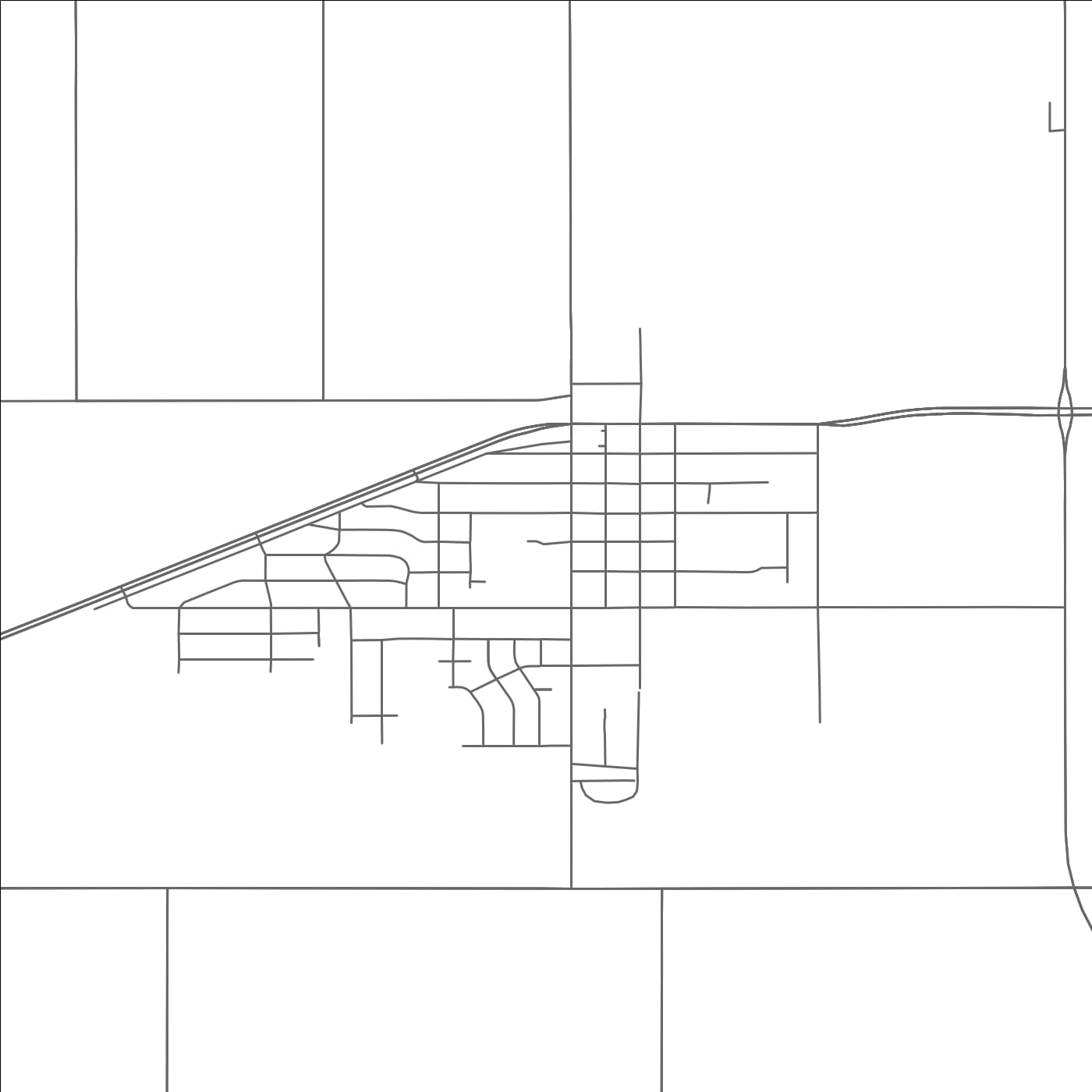 ROAD MAP OF IDALOU, TEXAS BY MAPBAKES