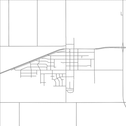 ROAD MAP OF IDALOU, TEXAS BY MAPBAKES