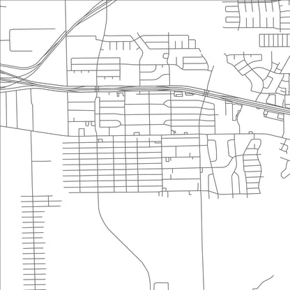 ROAD MAP OF JACINTO CITY, TEXAS BY MAPBAKES