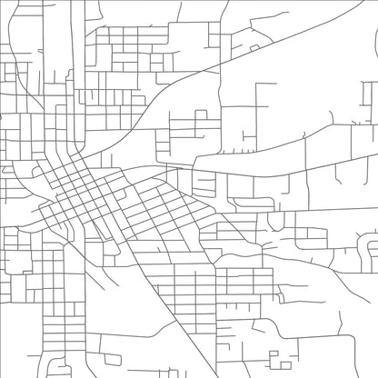 ROAD MAP OF JACKSONVILLE, TEXAS BY MAPBAKES