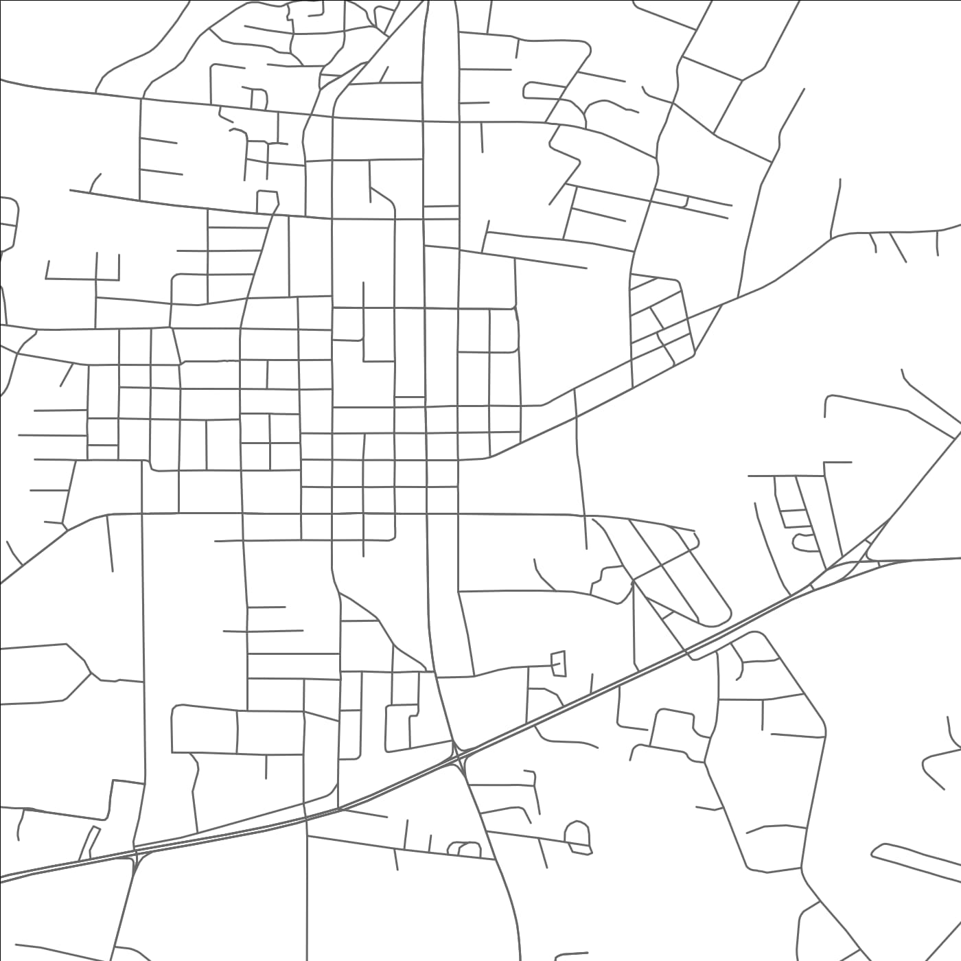 ROAD MAP OF JASPER, TEXAS BY MAPBAKES