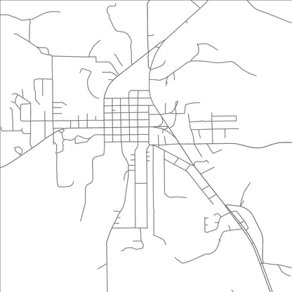 ROAD MAP OF JOHNSON CITY, TEXAS BY MAPBAKES