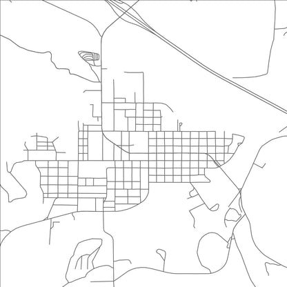 ROAD MAP OF JUNCTION, TEXAS BY MAPBAKES