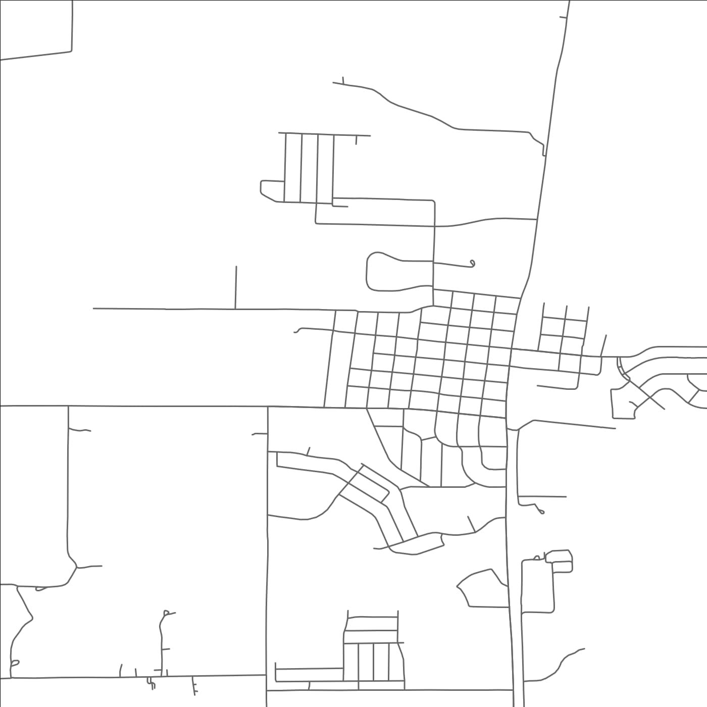 ROAD MAP OF JUSTIN, TEXAS BY MAPBAKES