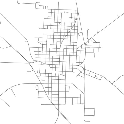 ROAD MAP OF KARNES CITY, TEXAS BY MAPBAKES