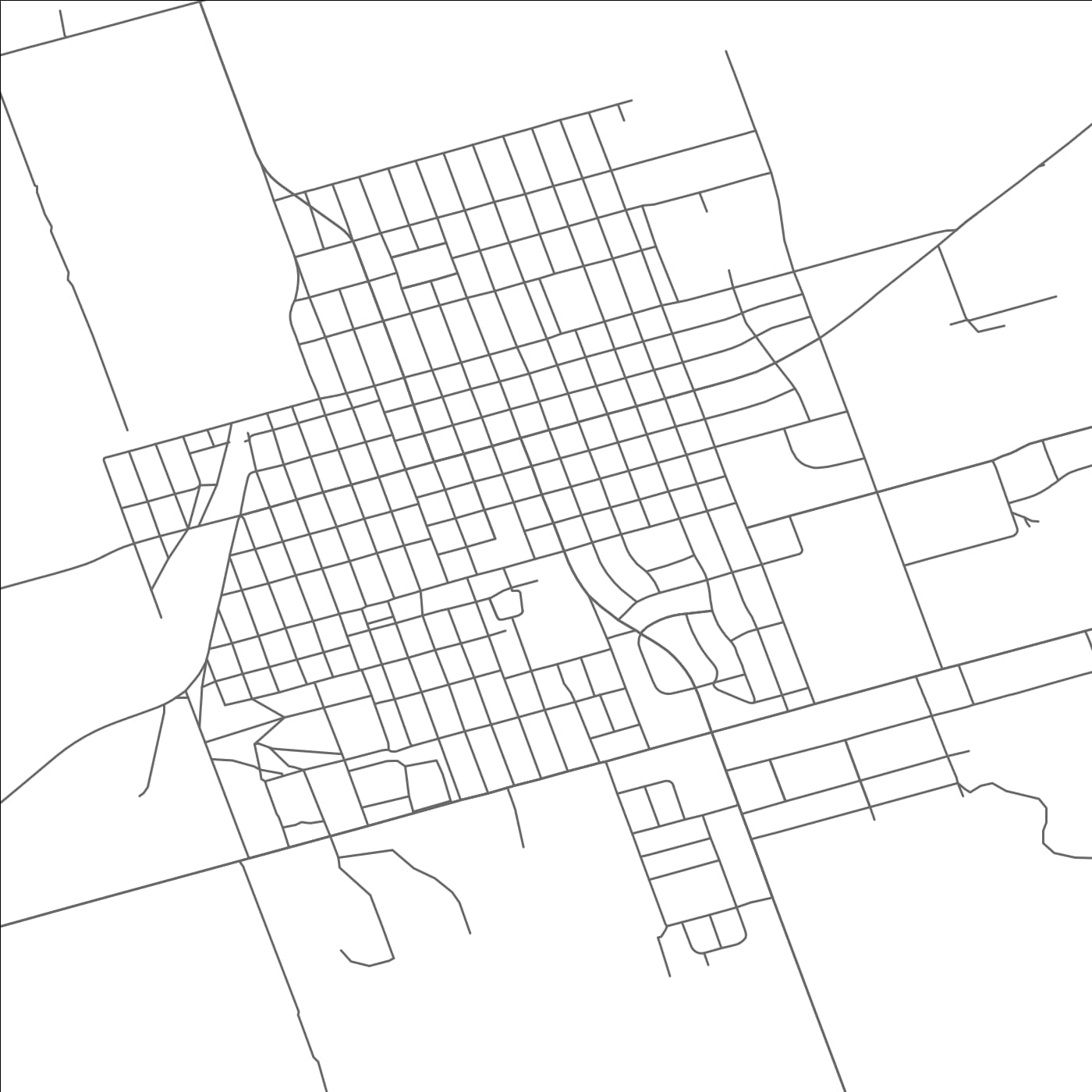 ROAD MAP OF KERMIT, TEXAS BY MAPBAKES