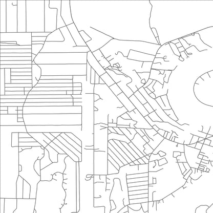 ROAD MAP OF KINGSLAND, TEXAS BY MAPBAKES