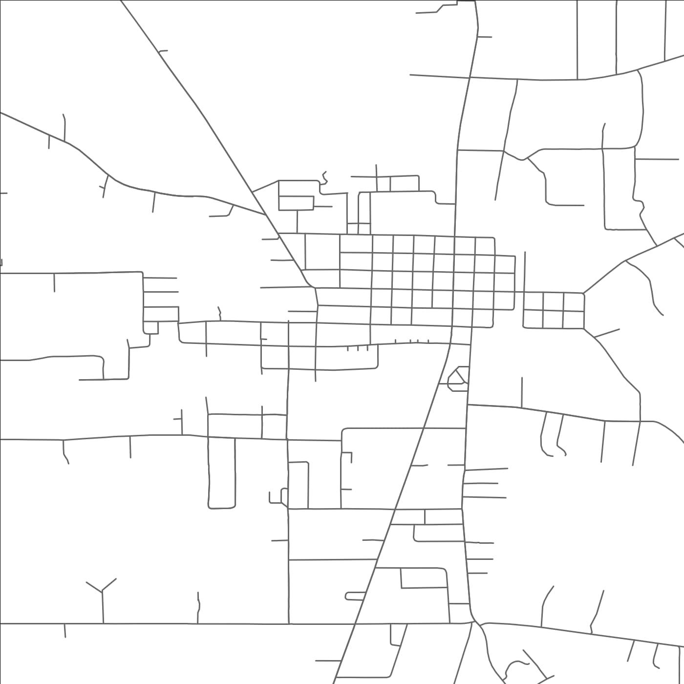 ROAD MAP OF KIRBYVILLE, TEXAS BY MAPBAKES