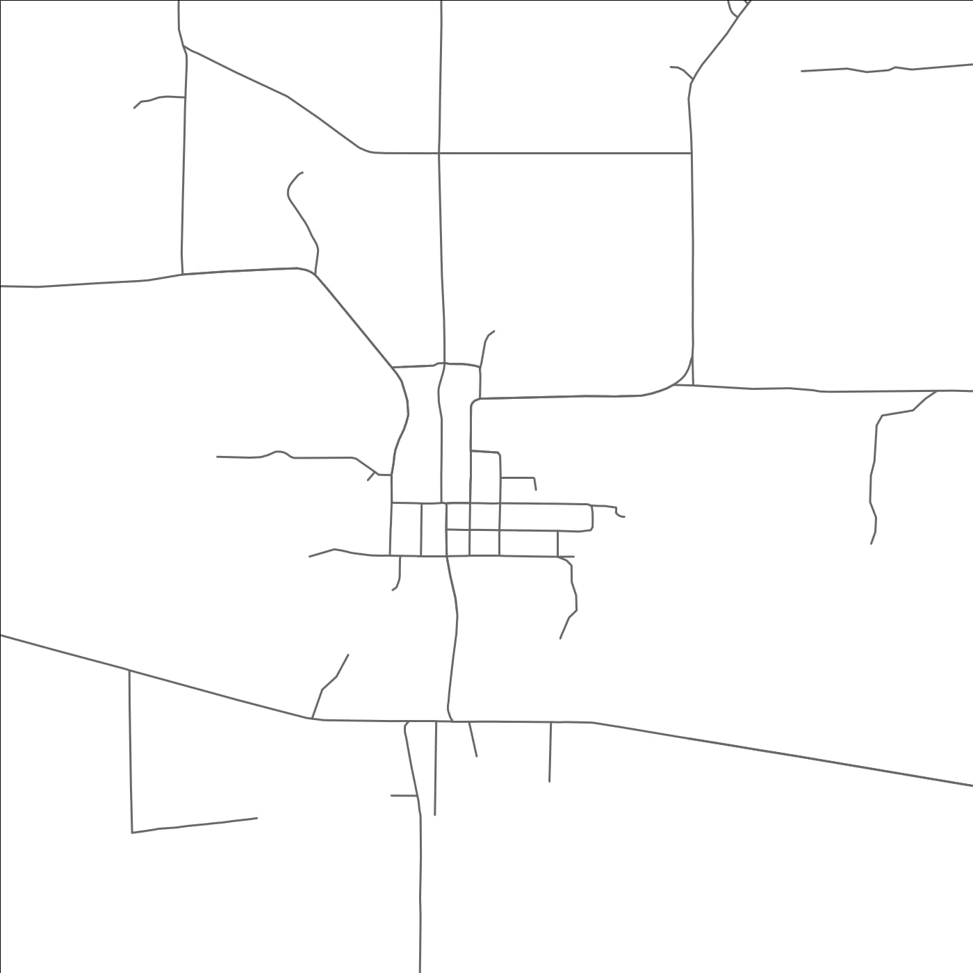 ROAD MAP OF KIRVIN, TEXAS BY MAPBAKES