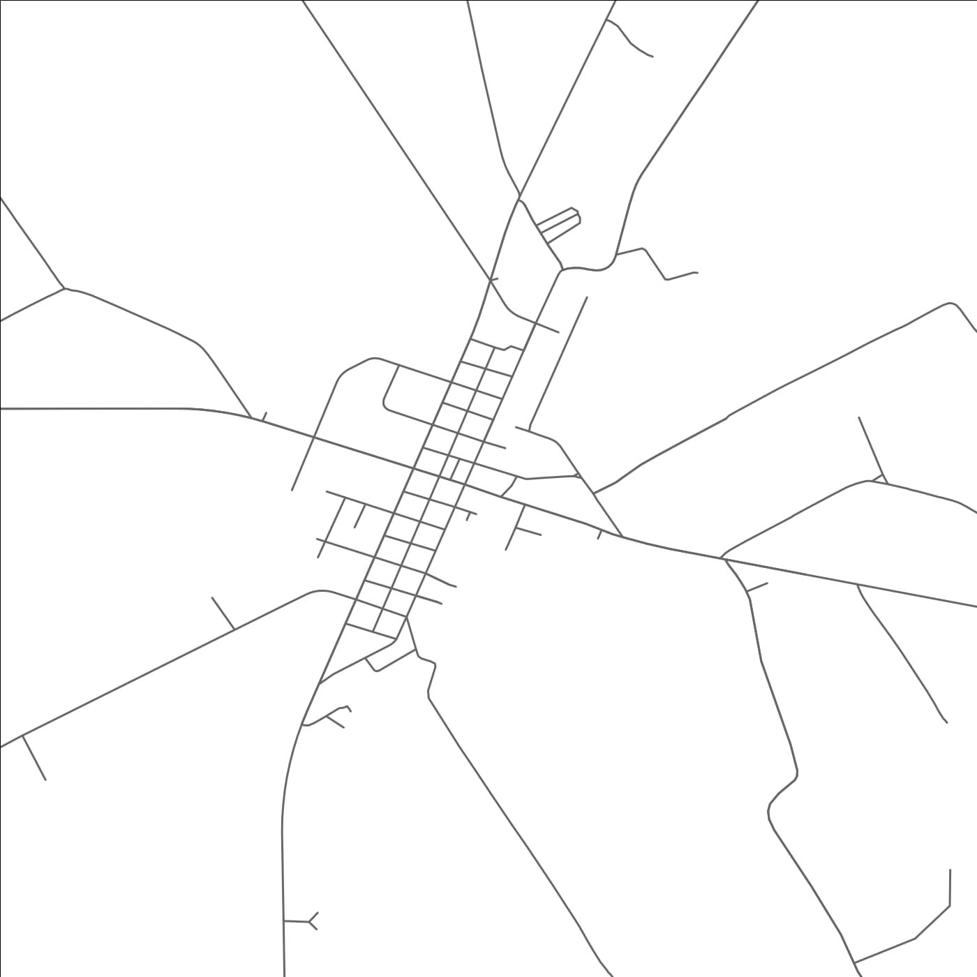 ROAD MAP OF KOSSE, TEXAS BY MAPBAKES