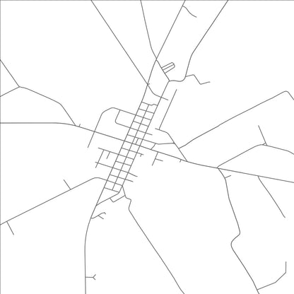 ROAD MAP OF KOSSE, TEXAS BY MAPBAKES