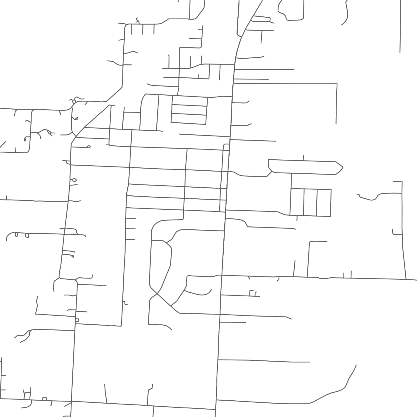 ROAD MAP OF KRUGERVILLE, TEXAS BY MAPBAKES