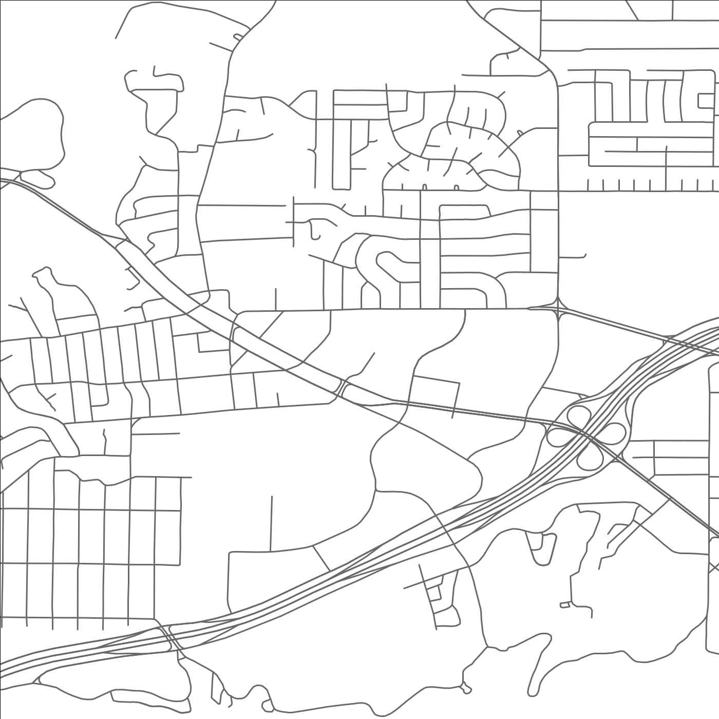 ROAD MAP OF LAKE WORTH, TEXAS BY MAPBAKES