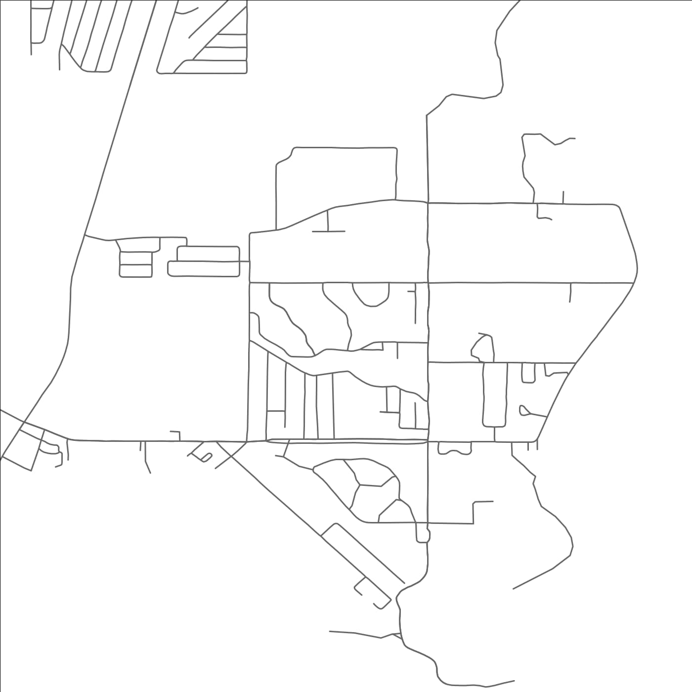 ROAD MAP OF LAMAR, TEXAS BY MAPBAKES