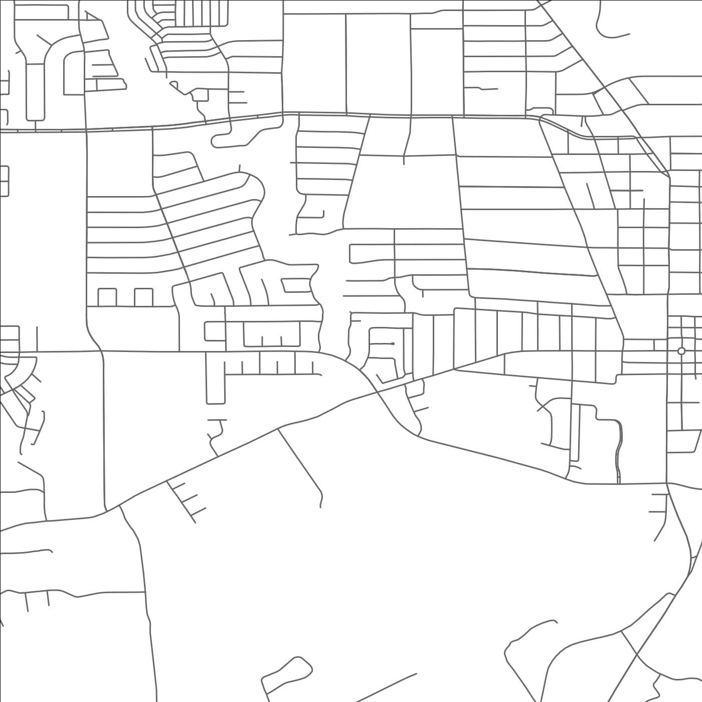 ROAD MAP OF LANCASTER, TEXAS BY MAPBAKES