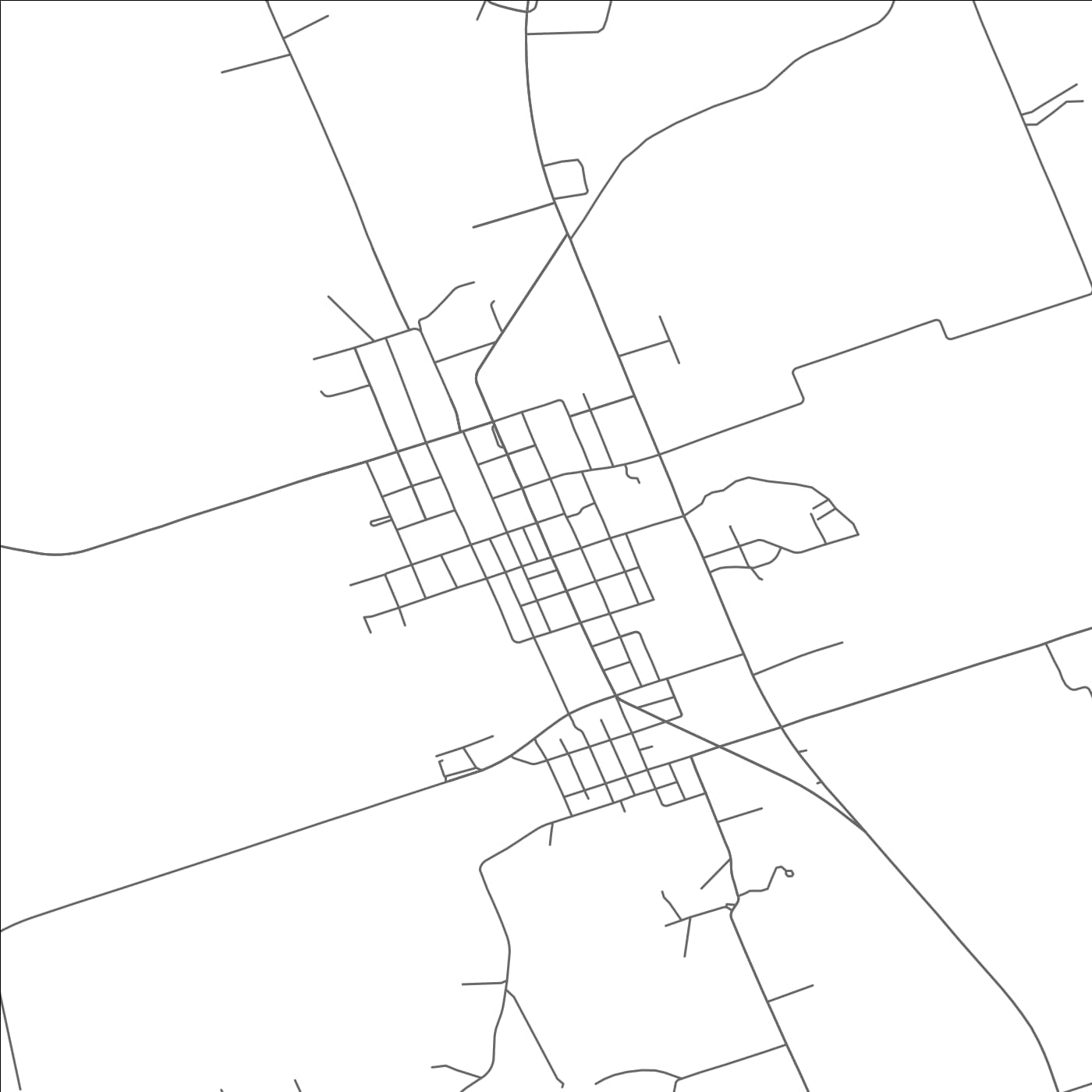 ROAD MAP OF LEXINGTON, TEXAS BY MAPBAKES