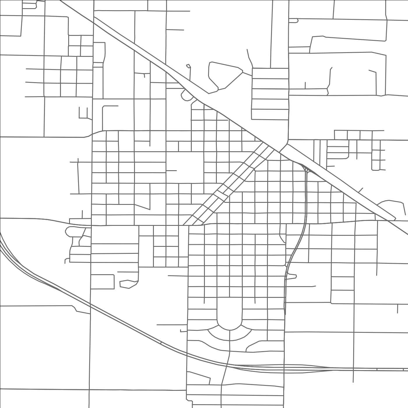 ROAD MAP OF LITTLEFIELD, TEXAS BY MAPBAKES