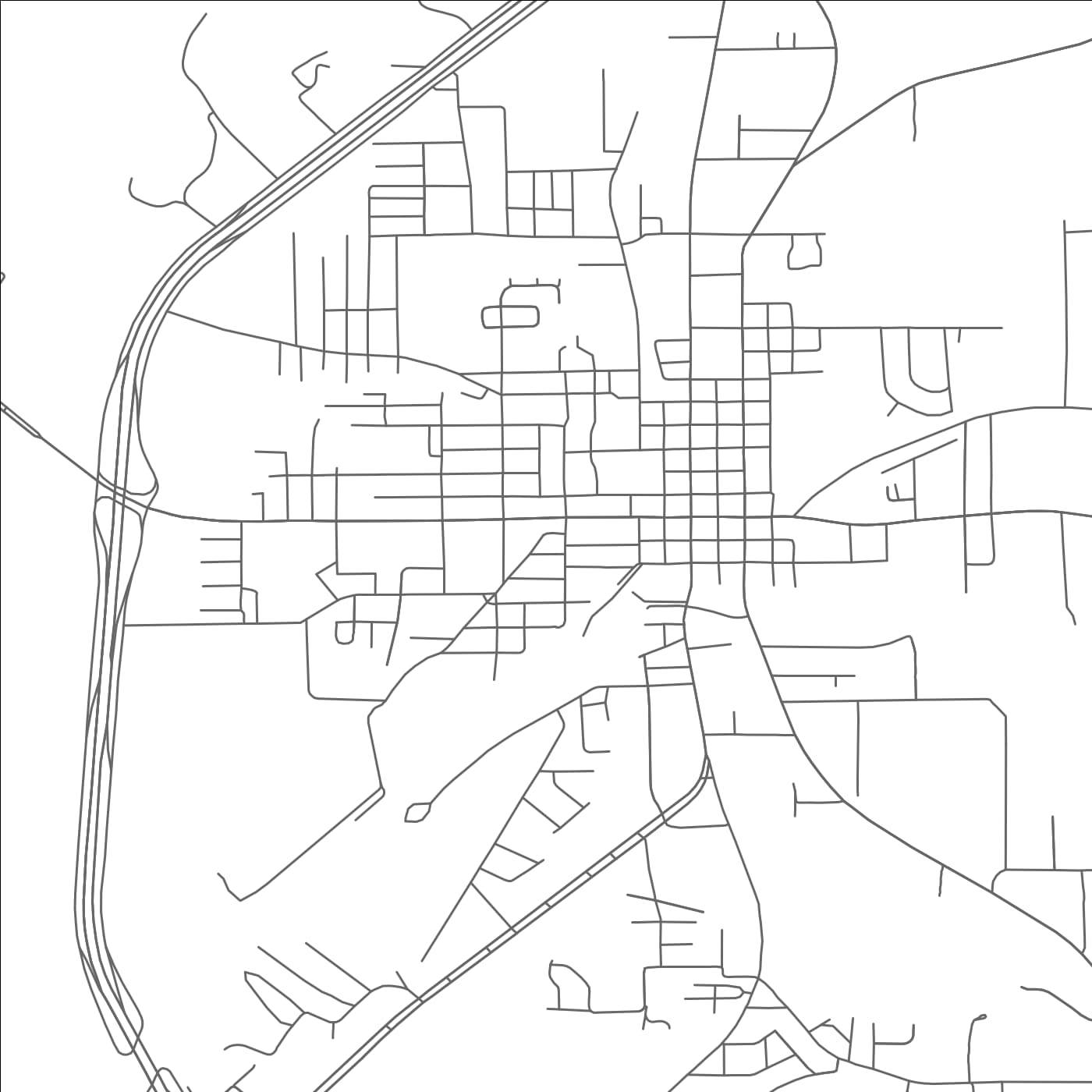 ROAD MAP OF LIVINGSTON, TEXAS BY MAPBAKES