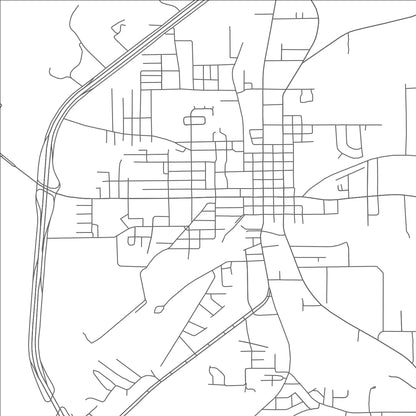 ROAD MAP OF LIVINGSTON, TEXAS BY MAPBAKES