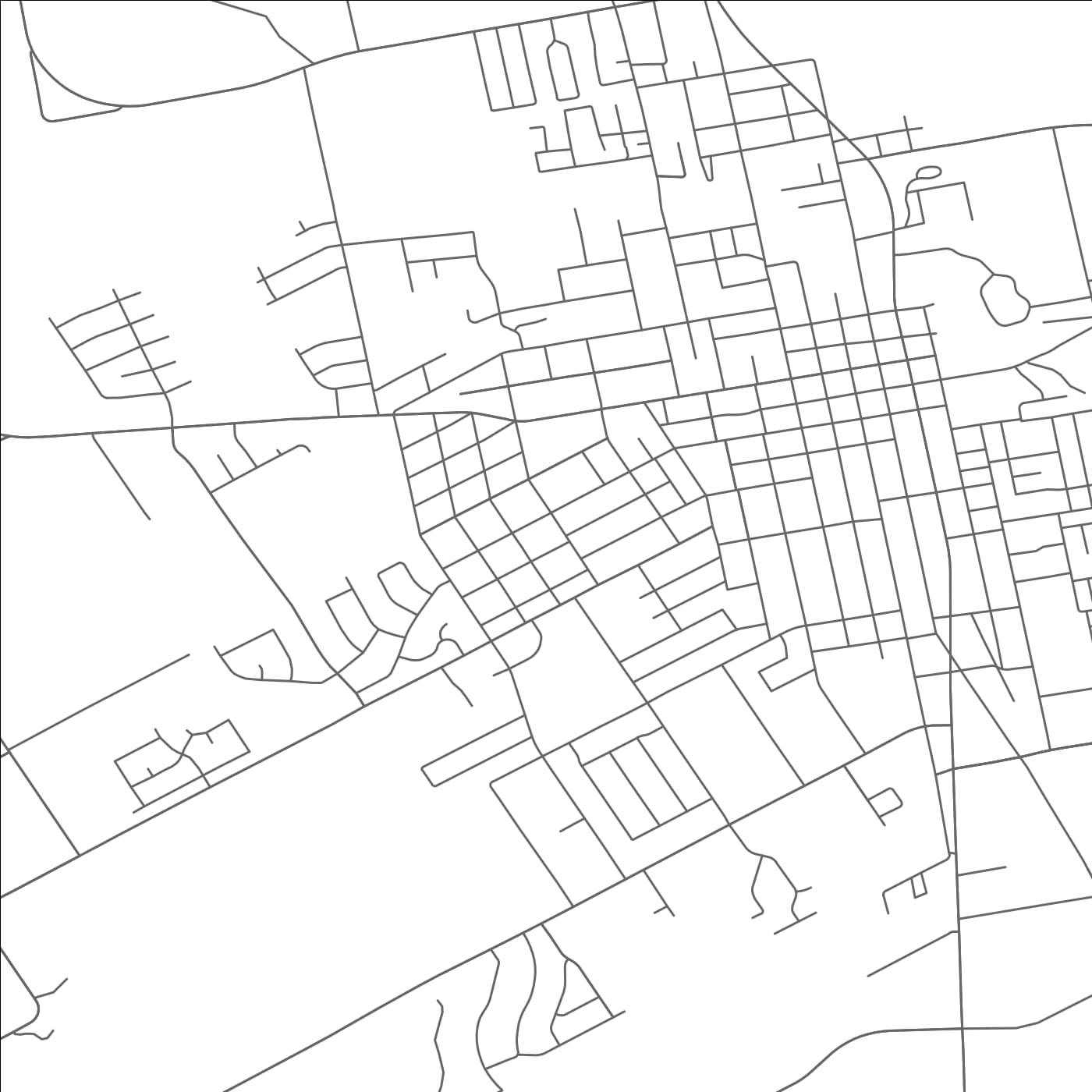 ROAD MAP OF LOCKHART, TEXAS BY MAPBAKES