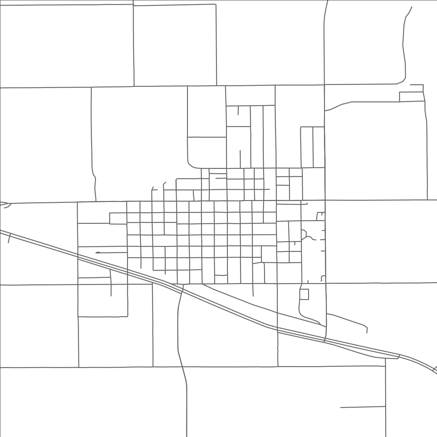 ROAD MAP OF LOCKNEY, TEXAS BY MAPBAKES